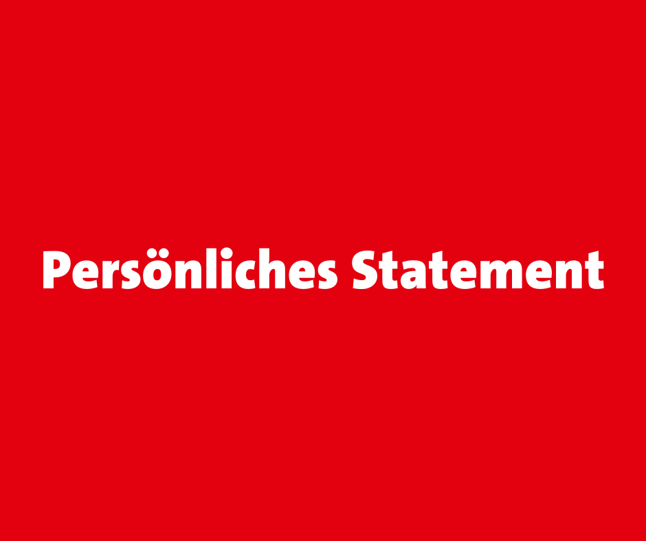 Persönliches Statement Josephine Ortleb Persönliches Statement Josephine Ortleb